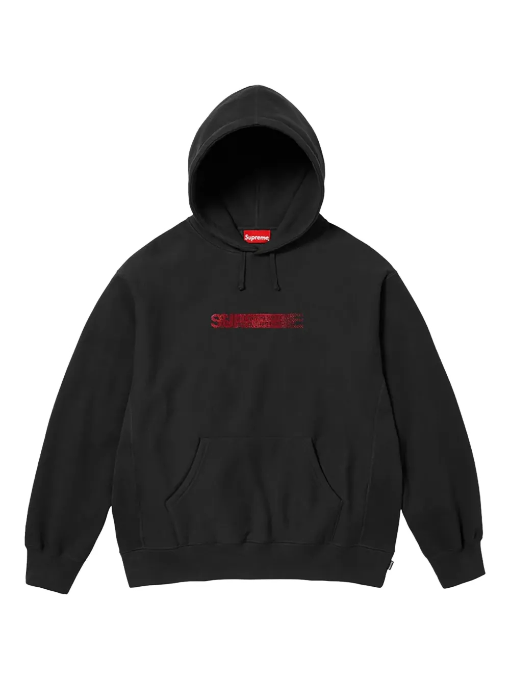 Supreme x Swarovski motion-logo hoodie front view